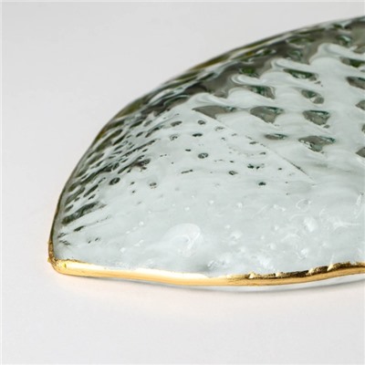 Блюдо «Рыбка», 13×24 см, с золотой каймой