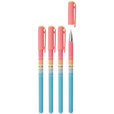 Ручка шар. LOREX "Gradient. Touch slim soft" (LXOPSS-GT2, 220964) на масляной основе, синяя 0.5мм, прорезин. корпус, игольчатый стержень