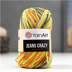 Пряжа "Jeans crazy" 55% хлопок, 45% акрил 160м/50гр (7201  принт)