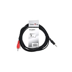 AUX кабель TELECOM Jack 3.5 (M) - 2*RCA (M), 3м (TAV7183-3M)