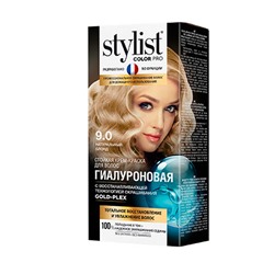 Стойкая крем-краска для волос Гиалуроновая Stylist Color Pro 115 мл, тон 9.0 натуральный блонд