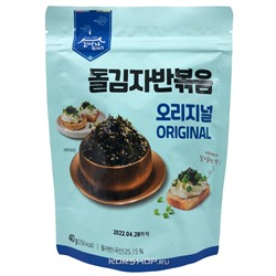 Сушеная обжаренная морская капуста в хлопьях с оригинальным вкусом Kim’s & Lee’s family, Корея, 40 г Акция