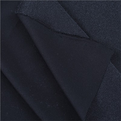 Ткань на отрез дублерин трикотажный стрейч 150 см 50 гр/м2 цвет черный