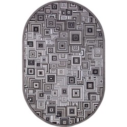 Ковёр овальный Silver d239, размер 300x400 см, цвет gray