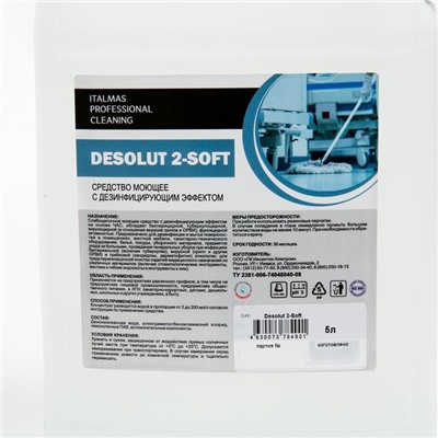 Средство моющее с дезинфицирующим эффектом IPC Desolut 2-Soft 5 л