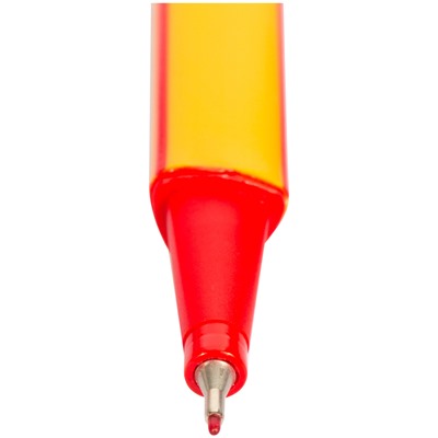 Ручка капиллярная Berlingo "Rapido" красная 0.4мм (CK_40102) трехгранный корпус