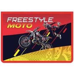 Папка для тетрадей А4 на молнии сверху 32,5х23х5,5 см ПМ-А4-229 "FREESTYLE MOTO" Пчелка {Россия}