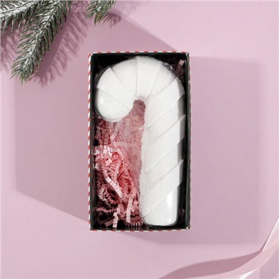 Бомбочка для ванны в форме рождественского леденца "Чудес и подарков!", 140 г, аромат сладкая ваниль