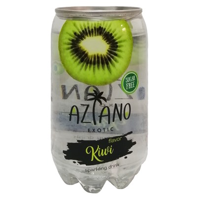Газированный напиток со вкусом киви Sparkling Aziano (0 кал), 350 мл