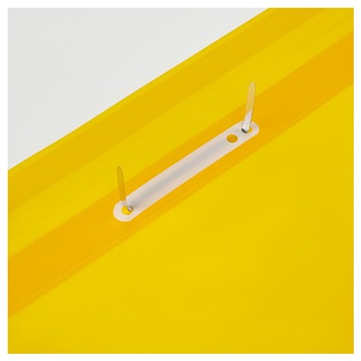 Скоросшиватель пластиковый А4 СТАММ, 180мкм, желтый (MM-30903) с прозр. верхом
