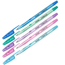 Ручка шар. Berlingo "Tribase Pastel" (CBp_70942) на масляной основе, синяя, 0.7мм., цветной корпус ассорти