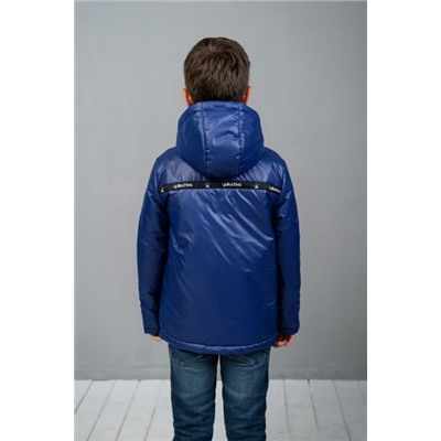 Куртка-анорак для мальчика синий