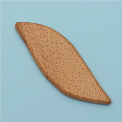 Массажёр Гуаша «Листок», 11,5 × 4 см, деревянный