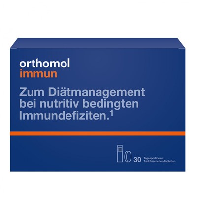Orthomol Immun Trinkflaschchen/Tabletten Ортомол Иммуно, Витамины для поднятия иммунитета, Ампулы питьевые и таблетки, 30шт.