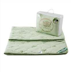 Одеяло "Престиж - бамбук" глоссатин 300г/м2 чемодан с наполнителем "бамбуковое волокно"