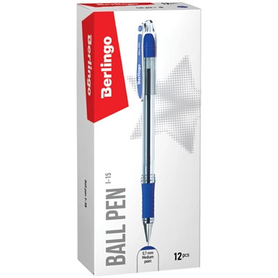Ручка шар. Berlingo "I-15" (CBp_70012) синяя, 0.7мм