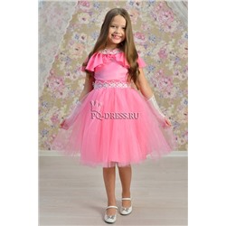 Платье нарядное для девочки арт. ИР-1624, цвет розовый