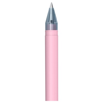 Ручка гелевая Berlingo "Haze" стираемая, 0.5мм синяя + 2 сменных стержня (CGp_50216_d) прорезин. розовый корпус