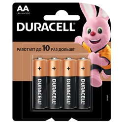 Батарейка LR6 "Duracell Basic", алкалиновая, на блистере BL4