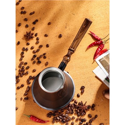 Турка для кофе "Армянская джезва", для индукции, медная, средняя, 680 мл
