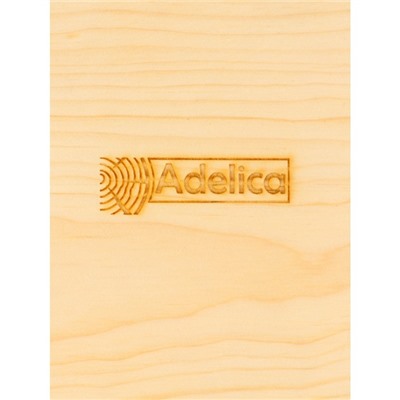 Менажница авторская Adelica «Лист», 35×20×2,2 см, цельный массив кедра