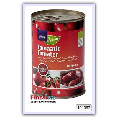 Очищенные томаты в томатном соке органические Rainbow 400 гр