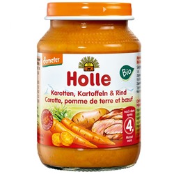 Holle (Хоулл) Karotten, Kartoffeln & Rind 190 г