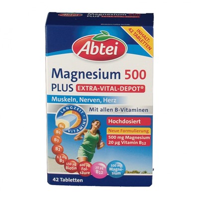 Abtei (Абтай) Magnesium 500 Plus Extra-Vital-Depot 42 шт