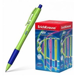Ручка автоматическая шариковая Ultra Glide Technology JOY Neon 0.7мм синяя 43347 Erich Krause {Индия}