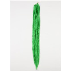 Косы для афрорезинок, 60 см, 15 прядей (CE), цвет зелёный(#F3)