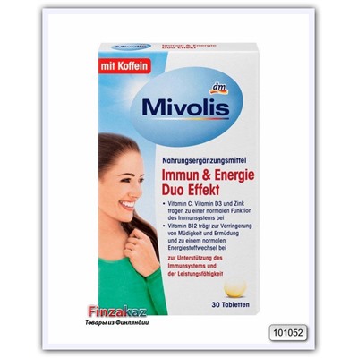 Биологически активная добавка Mivolis Immun & Energie Duo Effekt mit Koffein, 30 шт