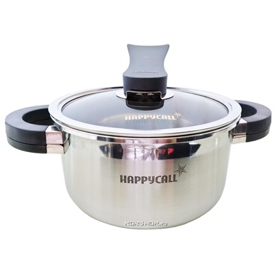 Кастрюля 3-PLY Stainless Steel HappyCall 3003-0043 18 см/2,5 л, Корея