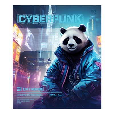 Тетрадь 12л. BG клетка "Cyberpunk" (Т5ск12_вл 60288) выб. лак, обложка - мелованный картон