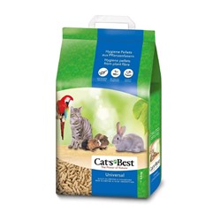 Наполнитель древесный впитывающий Cat's Best Universal, 10 л, 5,5 кг