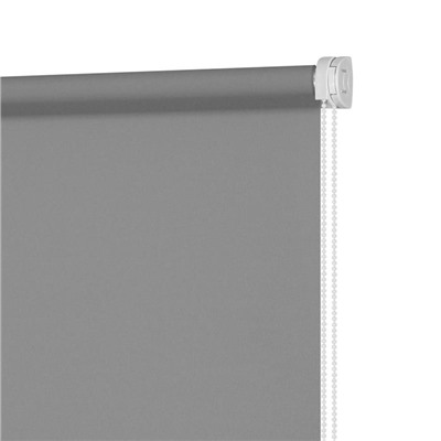 Рулонная штора «Плайн», 80х160 см, цвет серый
