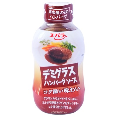 Соус для котлет и жареного мяса «Гамбургер Соус» Ebara, Япония, 225 г