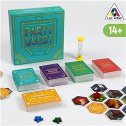 Настольная игра на объяснение слов «PARTY QUEST. Говори, рисуй, показывай», 14+