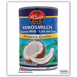 Кокосовое молоко (мякоть кокосового ореха консервированная), Asia Gold Coconut milk 400 мл