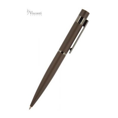 Ручка автоматическая шариковая 1.0мм "VERONA" синяя, коричневый металлический корпус 20-0217 Bruno Visconti {Китай}