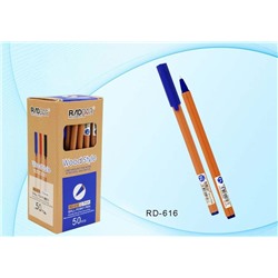 Ручка шар. "Wood Style" (RD-616/616А) на масляной основе, синяя, 0.7мм, шестигранный корпус