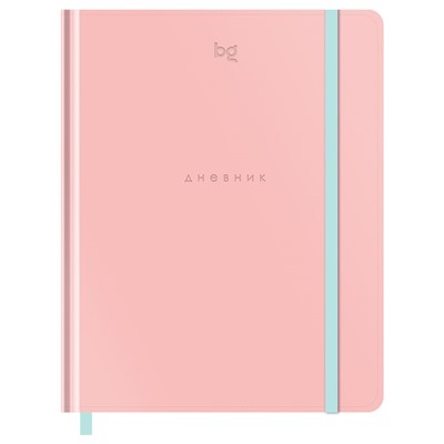 Дневник тв. об., иск. кожа 1-11 кл. "Monocolor. Pink" (D5h48_58514, BG) тиснение, ляссе, на резинке