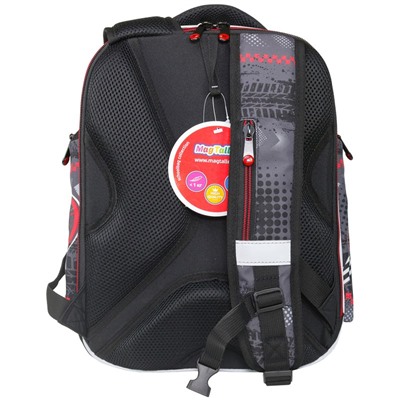 Рюкзак Mag Taller Unni "Racing Red" (40721-18) 38*30*18см, цвет черный, 2 отделения, 2 кармана, эргономичная спинка