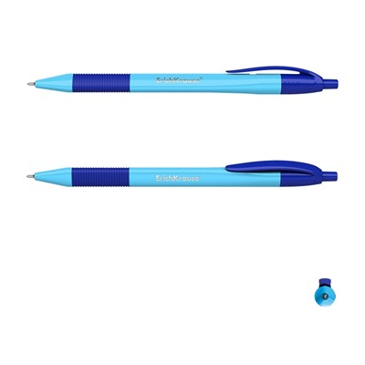 Ручка шар. автомат. ErichKrause "Ultra Glide Technology U-209" (47614) синяя, 1мм, цветной неоновый корпус, в ассорт., грип