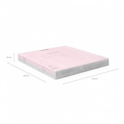Тетрадь 18л. ErichKrause клетка "Классика. CoverPro Pastel. Розовая" (56360) пластиковая обложка