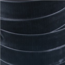 Лента бархатная 6 мм TBY LB0664 цвет т-серый 1 метр