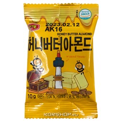 Обжаренный миндаль с медово-сливочным вкусом Murgerbon, Корея, 10 г
