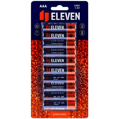 Батарейка LR3 "Eleven", алкалиновая, на блистере BL10