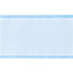 Лента для бантов ширина 80 мм цвет голубой 1 метр