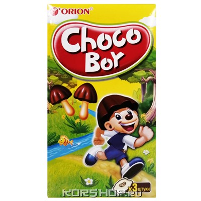 Печенье Choco Boy Orion, Корея, 135 г