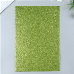 Фоамиран глиттерный Magic 4 Hobby 2 мм  цв. светло-зеленый, 20х30 см